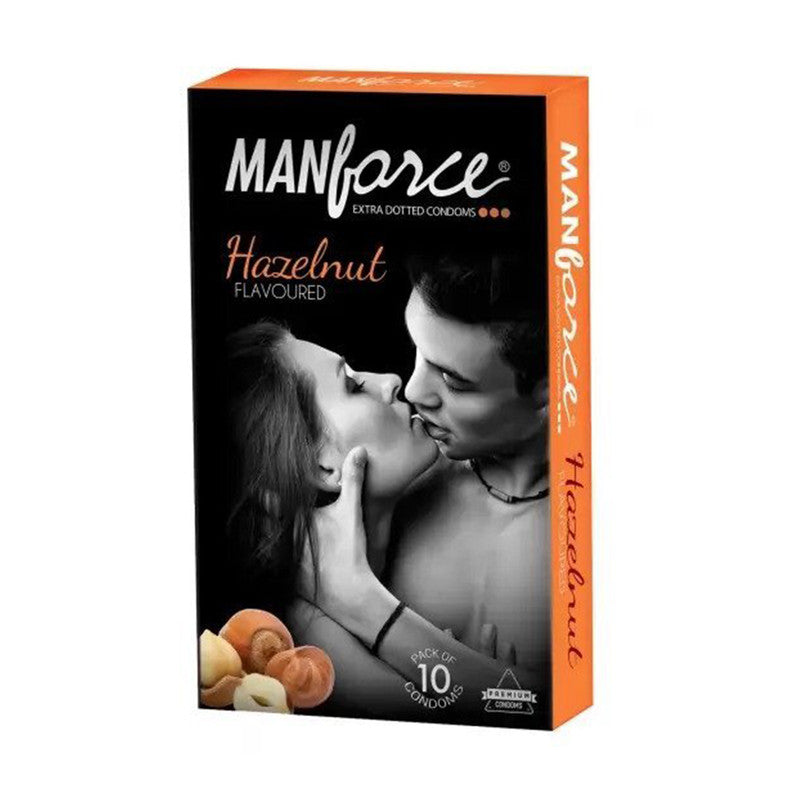 Shop Manforce Hazelnut Flavoured Condoms 10 PCS