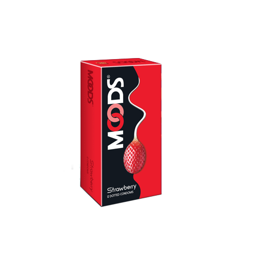 Shop Moods Strawberry Flavoured Condom 12S