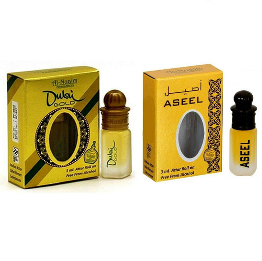 Shop Al Nuaim Dubai Gold, Aseel Attar 3ML - 2pcs