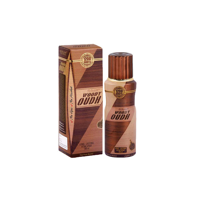 Shop Al-Nuaim Woody Oudh 1200 Shots No Gas Perfume 100ML