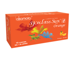 Shop Okamoto Skinless Skin Orange Flavoured Condom