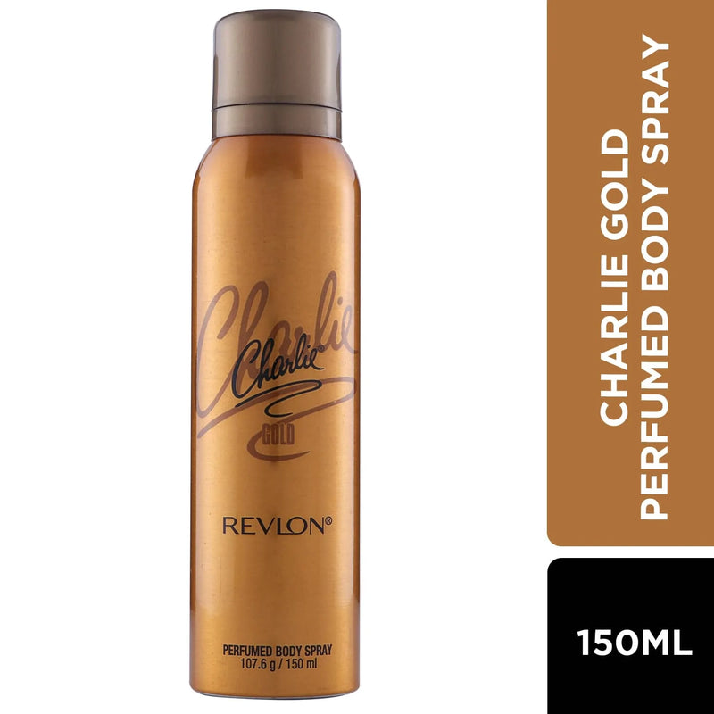 Revlon Charlie Gold Perfumed Deodorant Spray - For Women (150 ML)