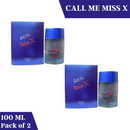 Ricky Ricado Call Me Miss X Perfume 100ml Each (Pack of 2)