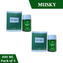 Ricky Ricado Musky Perfume 100ml  Each (Pack of 2)