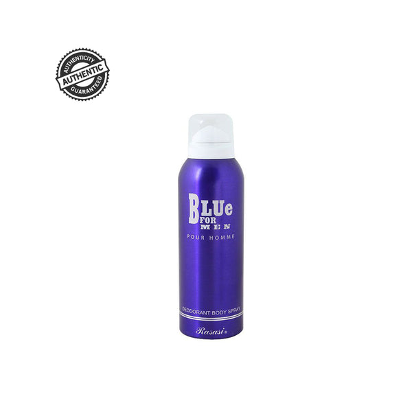 Blue man body spray store