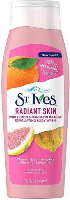Shop ST. IVES Radiant Skin Pink Lemon And Mandarin Orange Exfoliating Body Wash 400ML