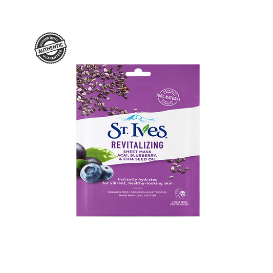 Shop ST. IVES Revitalizing Acai, Blueberry and Chia Seed Sheet Mask