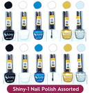 Shop Shiny Assorted Nail Polish Shiny- 1 (Pack of 12, 9.9ML Each)