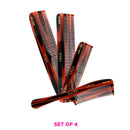 Shop VEGA HandCrafted Comb Set (Set of 4) Premium - HMCS-04VEGA Round Brush Basic - E2-PR