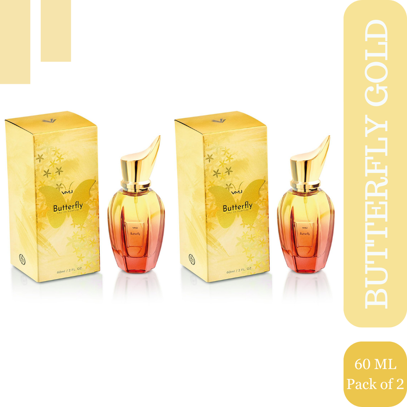 Shop Viwa VMJ Butterfly Gold Eau De Parfum 60ml Each (Pack of 2)