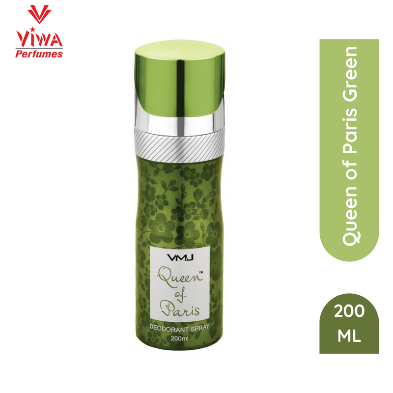 Viwa Queen Of Paris Green Deodorant 200 ML