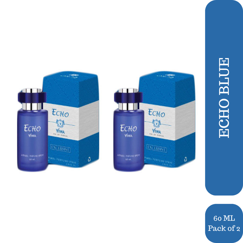 Shop Viwa Echo Blue Perfume 60ml Each (Pack of 2)