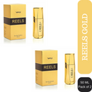 Shop Viwa VMJ Reels Gold Eau De Parfum 50ml Each (Pack of 2)