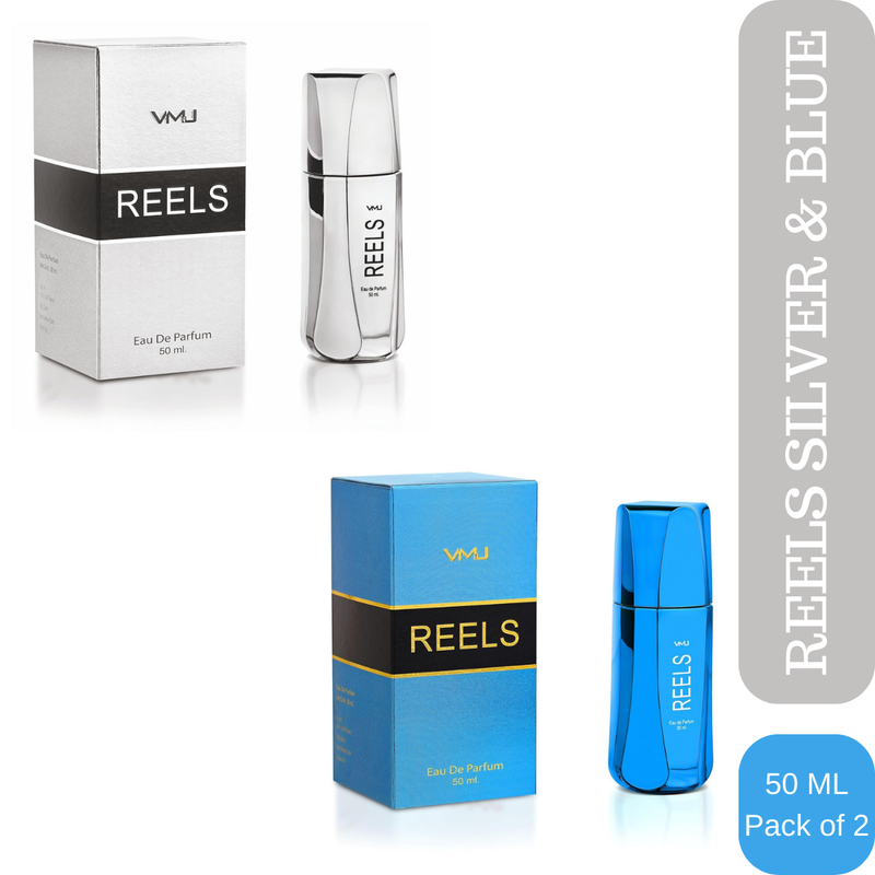 Shop Viwa VMJ Reels Silver and Blue Eau De Parfum 50ml Each (Pack of 2)