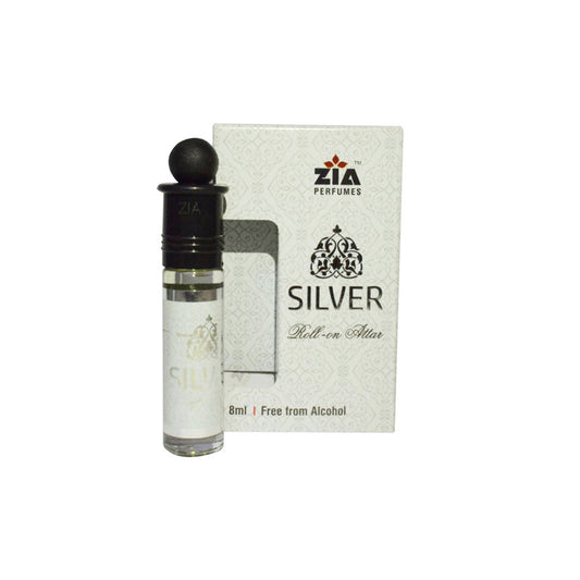 Zia Silver Gold Ittar Alcohol Free Attar 8ML