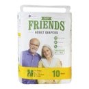 Friends Easy Adult Diapers Medium : 10 U