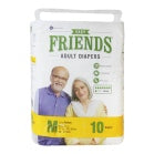 Friends Easy Adult Diapers Medium : 10 U