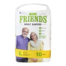 Friends Easy Adult Diapers Large : 10 U