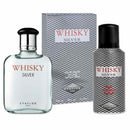 Evaflor Whisky Silver Perfume And Deodorant Combo For Men