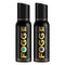 Shop Fogg Black Collection Aqua, Aromatic Pack of 2 Deodorants For Men