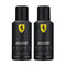 Scuderia Ferrari Black Pack of 2 Deodorants For Men 150ML Each