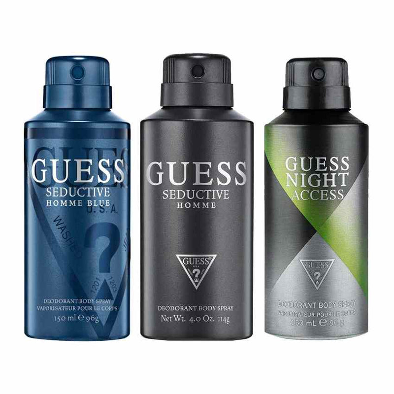 Shop Guess Night Access, Seductive Homme Blue, Seductive Homme Pack of 3 Deodorants For Men