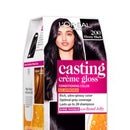 L'Oreal Casting Creme Gloss 200 Ebony Black Hair Colour - 87.5 gms + 72 ml : 1 Unit