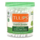 Tulips Cotton Swabs FSC Paper Sticks : 100 Sticks
