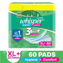 Whisper Ultra Clean XL+ Wings Pads : 60 U