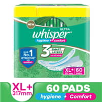 Whisper Ultra Clean XL+ Wings Pads : 60 U