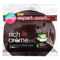 Godrej Expert Rich Creme Hair 4.06 Colour Dark Brown : 20 gms