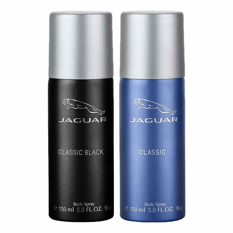 Shop Jaguar Classic Black And Blue Value Pack Of 2 Deodorants For Men