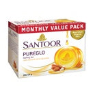 Santoor Glycerine Soap : 3x125 gms