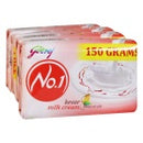 Godrej No. 1 Kesar & Milk Cream Soap : 3x150 gms