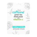 mCaffeine Green Tea Sheet Mask With Vitamin C : 20 gms