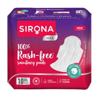 Sirona Cottony Soft Rash Free Pads XL : 10 U