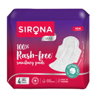 Sirona Cottony Soft Rash Free Pads XL : 4 U