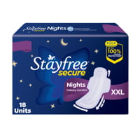 Stayfree Secure Nights Cottony Soft Comfort XXL : 18 U