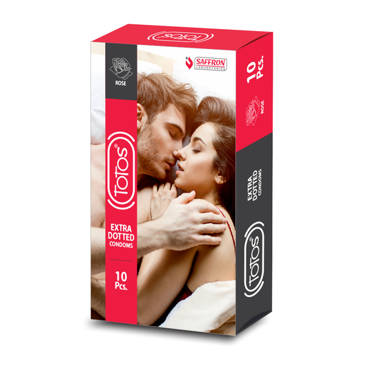 Shop TOTOS Extra Dotted Rose Flavoured Condom 10s