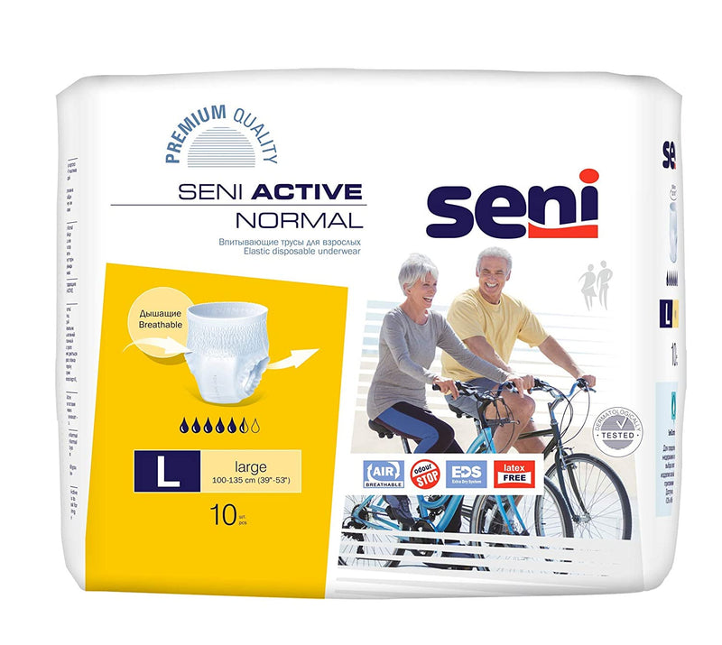 Shop Seni Active Normal Adult Pull Ups - 10 Pieces (Large)