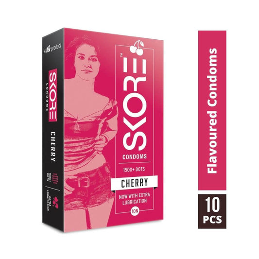 Shop Skore Cherry Flavoured Condom (1x10)