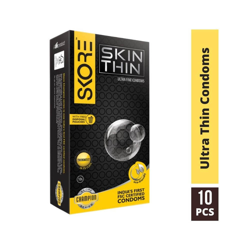 Shop Skore Skin Thin Ultra Fine Condoms 10s