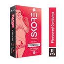 Shop Skore Strawberry Flavoured Condoms with Raised Dots 10s