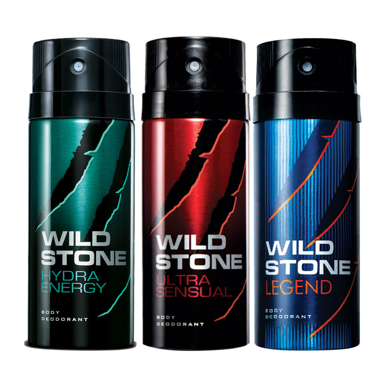 Wild Stone Hydra Energy Ultra Sensual Legend Pack of 3 Deodorants For Men