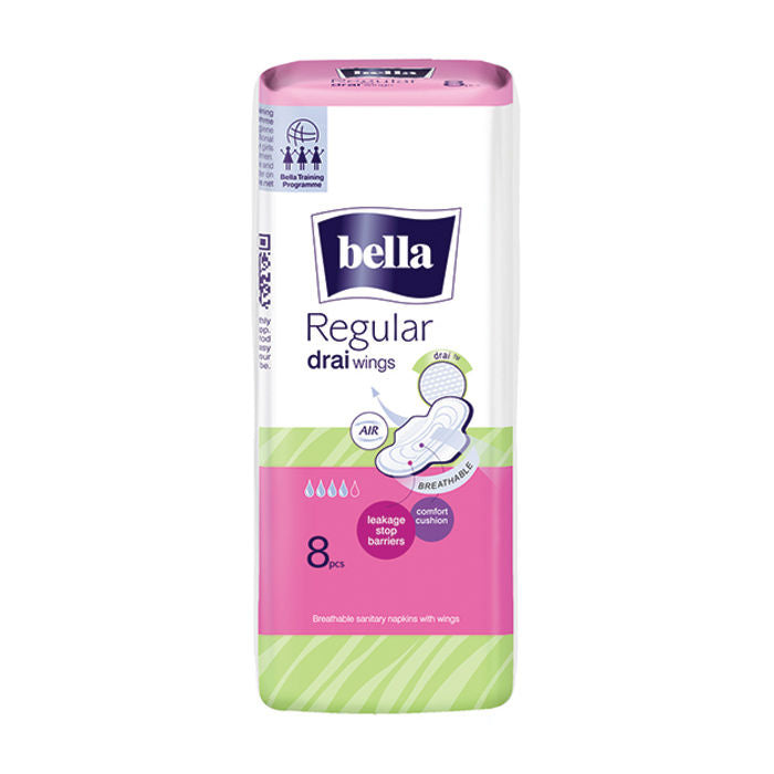 Bella Regular Drai Classic Sanitary Pads 8 Pcs
