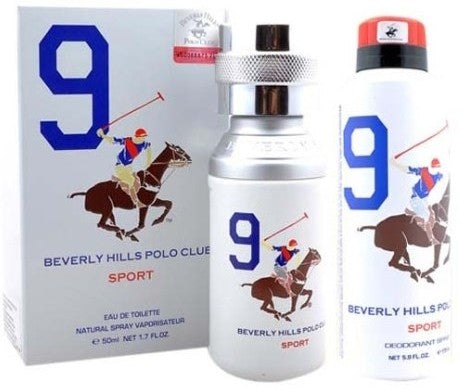 Shop Beverly Hills Polo Club Sport No 9 Men 50ML EDT Perfume and 175ML Deodorant Gift Set