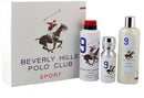 Shop Beverly Hills Polo Club Sport No 9 For Men 250ML Body Wash, 50ML EDT Perfume and 175ML Deodorant Gift Set