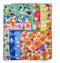 Bellegirl Kids Color And Flower Print Regular Size Handkerchief 12Pcs