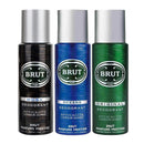 Brut Original, Musk And Oceans Pack Of 3 Deodorants For Men