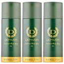 Denver Hamilton Extra Strong Pack Of 3 Deodorants For Men